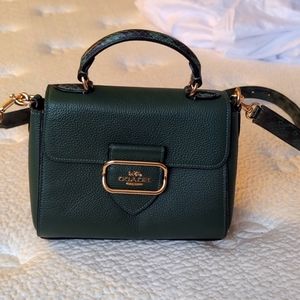 Coach Snake Trim Morgan Shoulder Bag